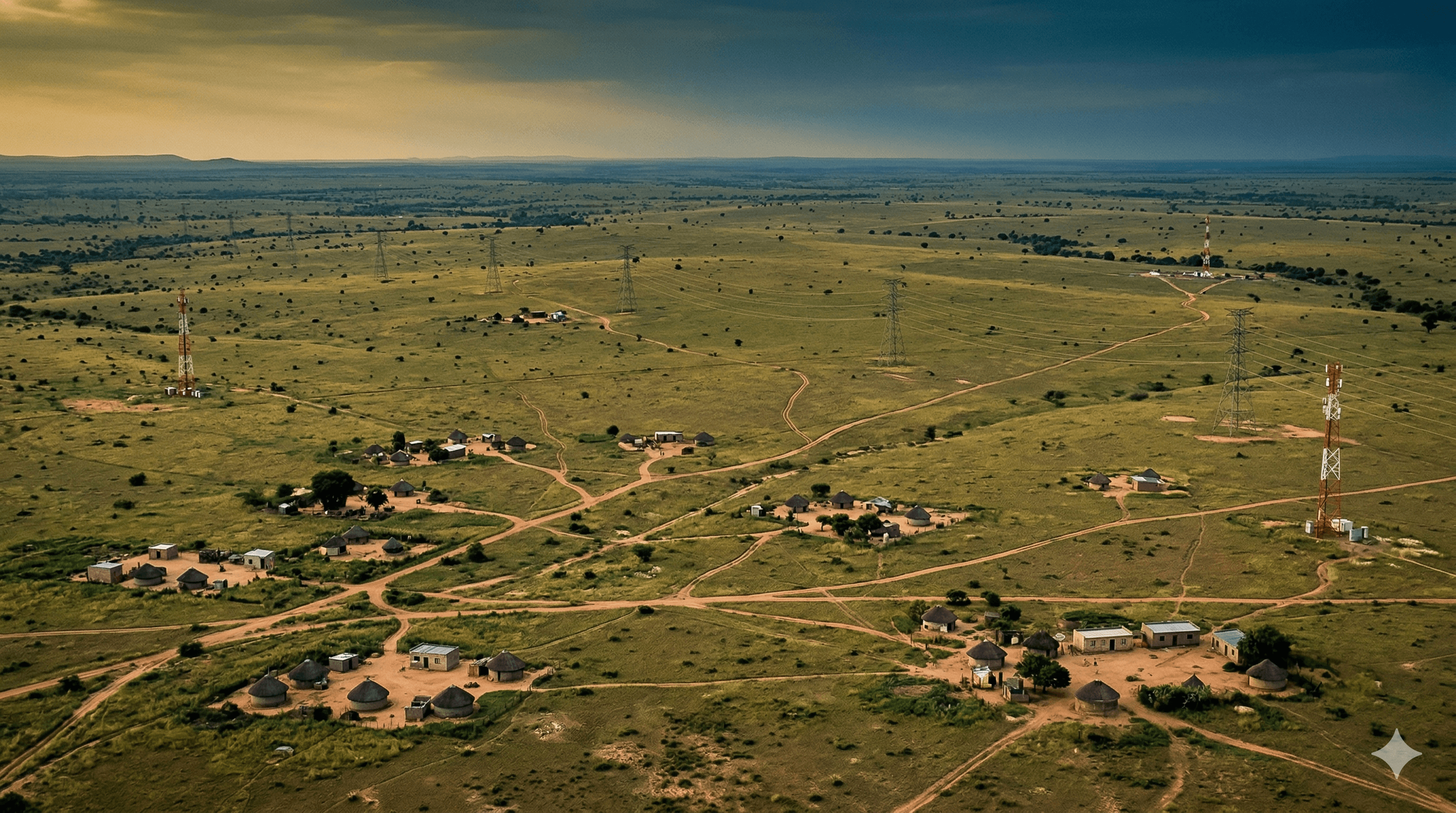 Botswana landscape background for statistics