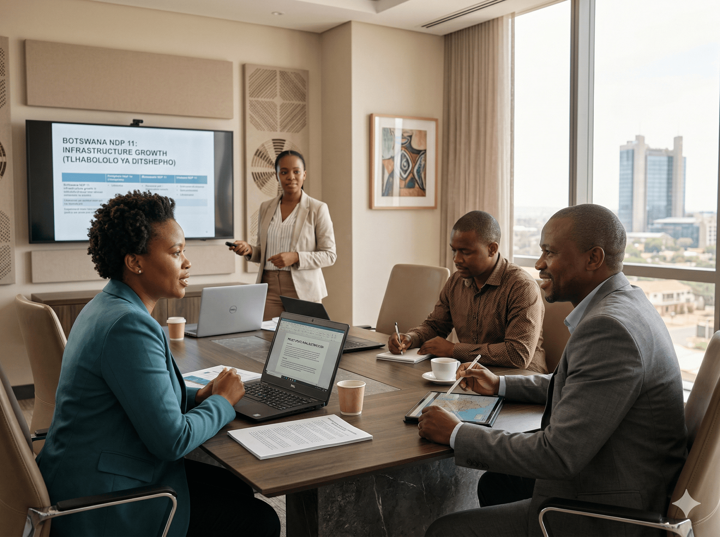 BOCRA team of professionals in a modern boardroom setting